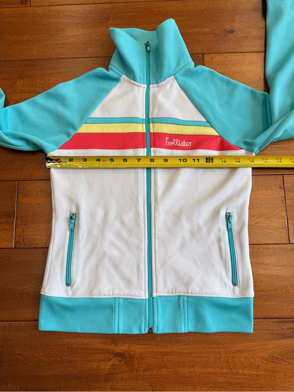 Hollister Vintage Y2K Slim Fit California Track Jacket Full Zip Retro - S - Picture 8 of 9